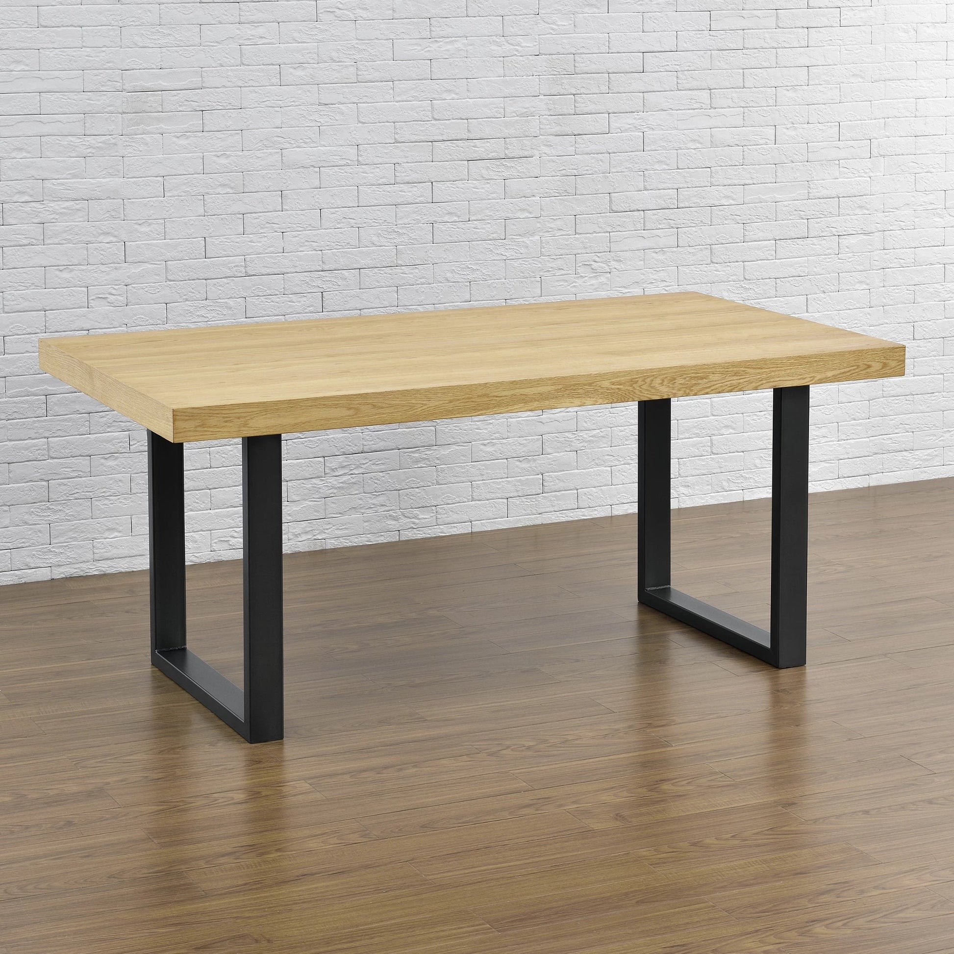 In And OutdoorMatch Tafelpoot Lola - Stalen Onderstel - Set van 2 - U Tafelpoot - 70x72 cm - Zwart table legs