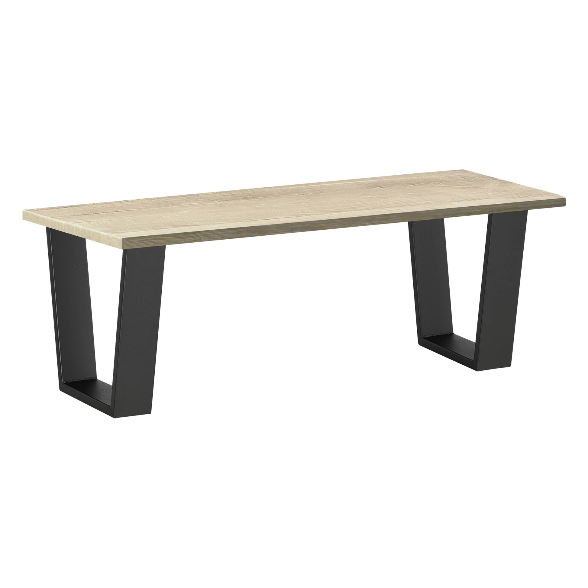 In And OutdoorMatch Trapezium Poot Manuela - Tafelpoot - 25-40x43 cm - Set van 2 - Zwart Mat - Staal table legs