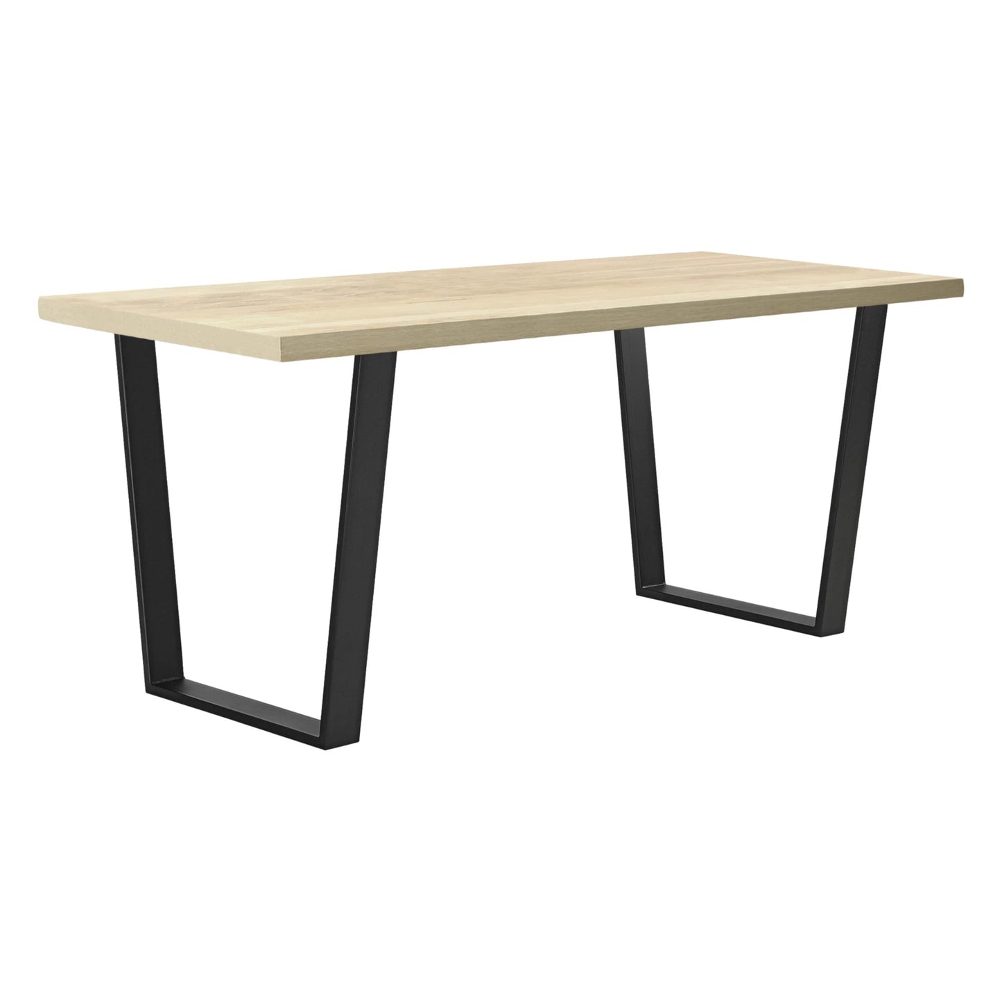 In And OutdoorMatch Trapeziumpoot tafelpoot Jessyca-55x72 cm set van 2 zwart mat table legs