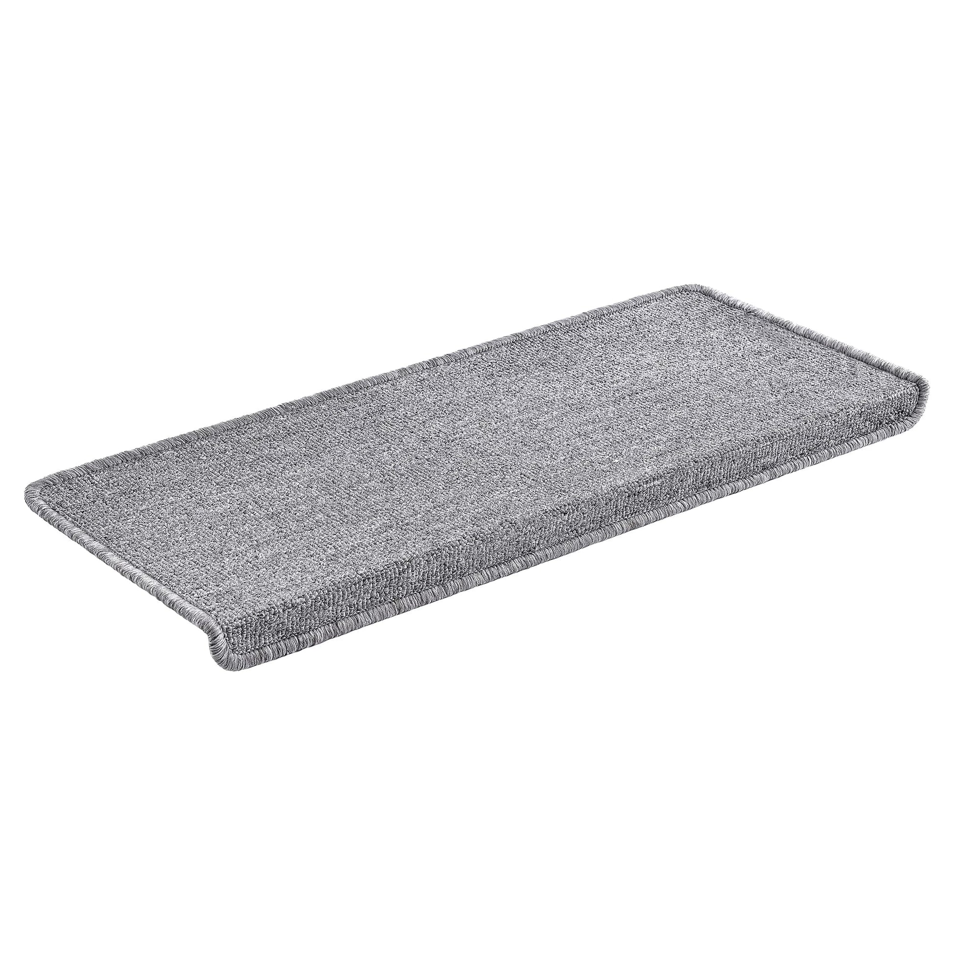 In And OutdoorMatch Trapmat Piva - Set van 15 - Recht - Zelfklevend - Lichtgrijs - 65x24cm Trap mat