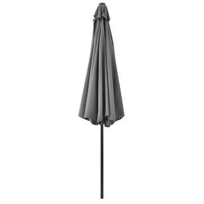 In And OutdoorMatch Tuinparasol Hailie - Stokparasol - 300x230 cm - Grijs - Deluxe Look Sunshade