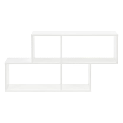 In And OutdoorMatch Wandplank Kariane - Met 4 Vakken - 100x19,5x53 cm - Wit - Modern Design Wandplank