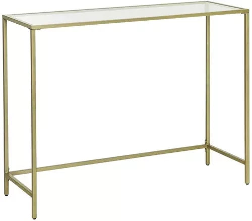 In And OutdoorMatch Wandtafel Velma - Console tafel - Sidetable - Haltafel - Goud - 100x35x80cm Consoletafel