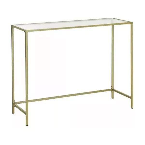 In And OutdoorMatch Wandtafel Velma - Console tafel - Sidetable - Haltafel - Goud - 100x35x80cm Consoletafel