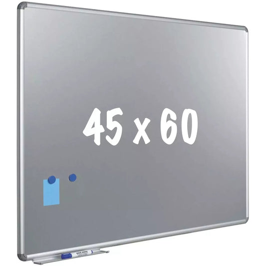 Silverboard Deluxe designprofiel Freddie - Magnetisch - Metallic zilver - 45x60cm Whiteboards