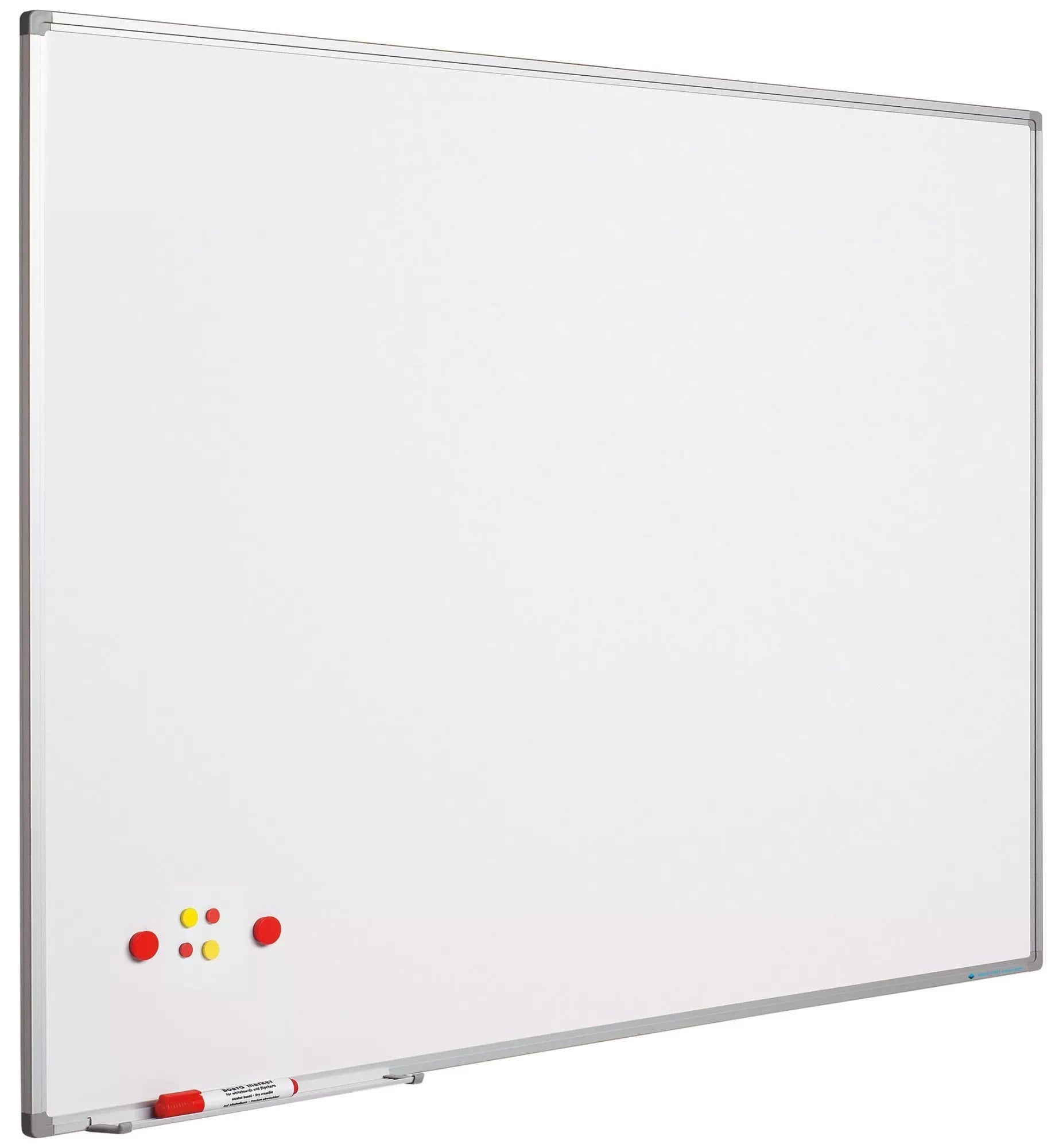 Whiteboard Leonard - Geverfd staal - Magnetisch - Wit - 100x200cm Whiteboards