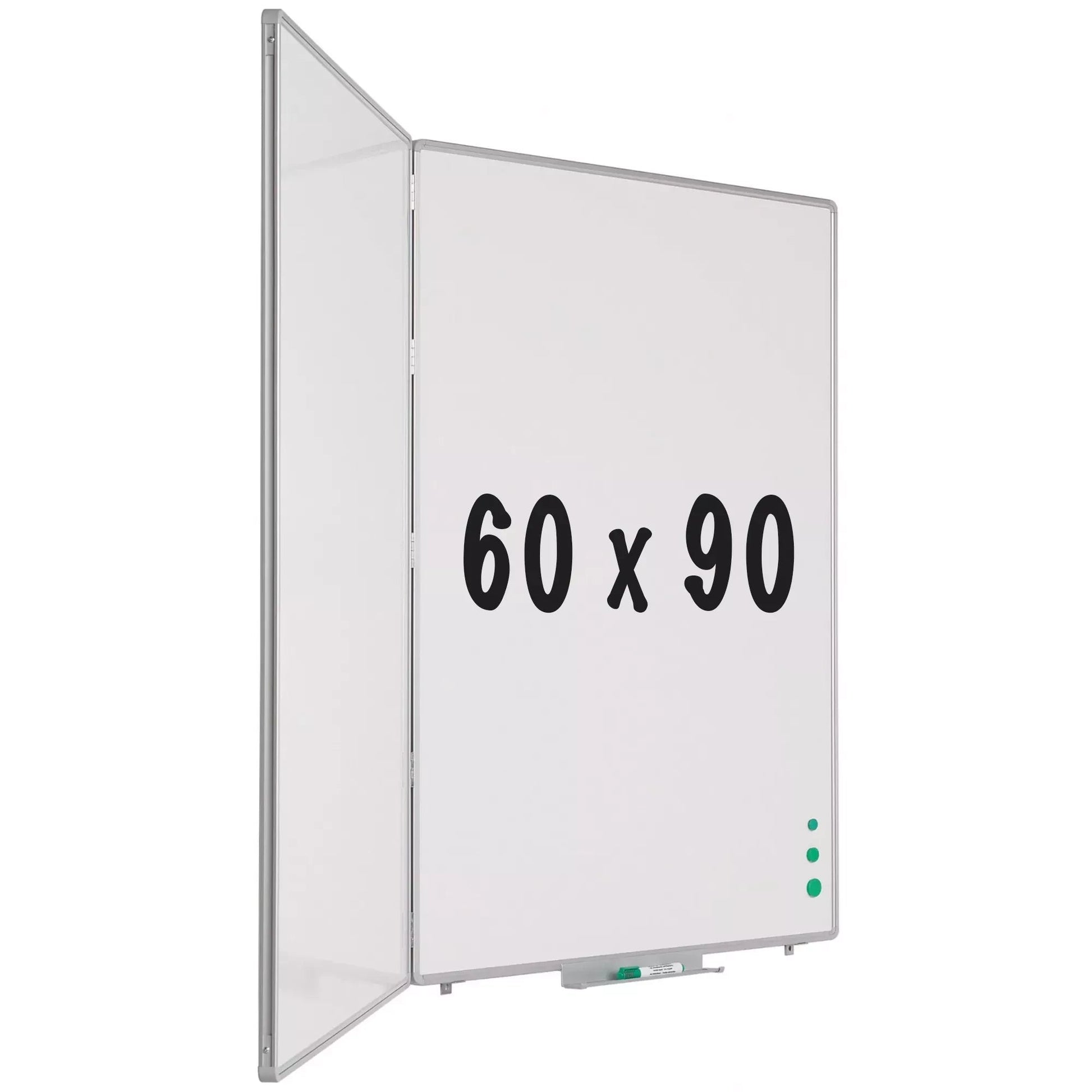 Whiteboard PRO Parsons - Emaille staal - Weekplanner - Maandplanner - Jaarplanner - Magnetisch - Wit - 60x90cm Whiteboards