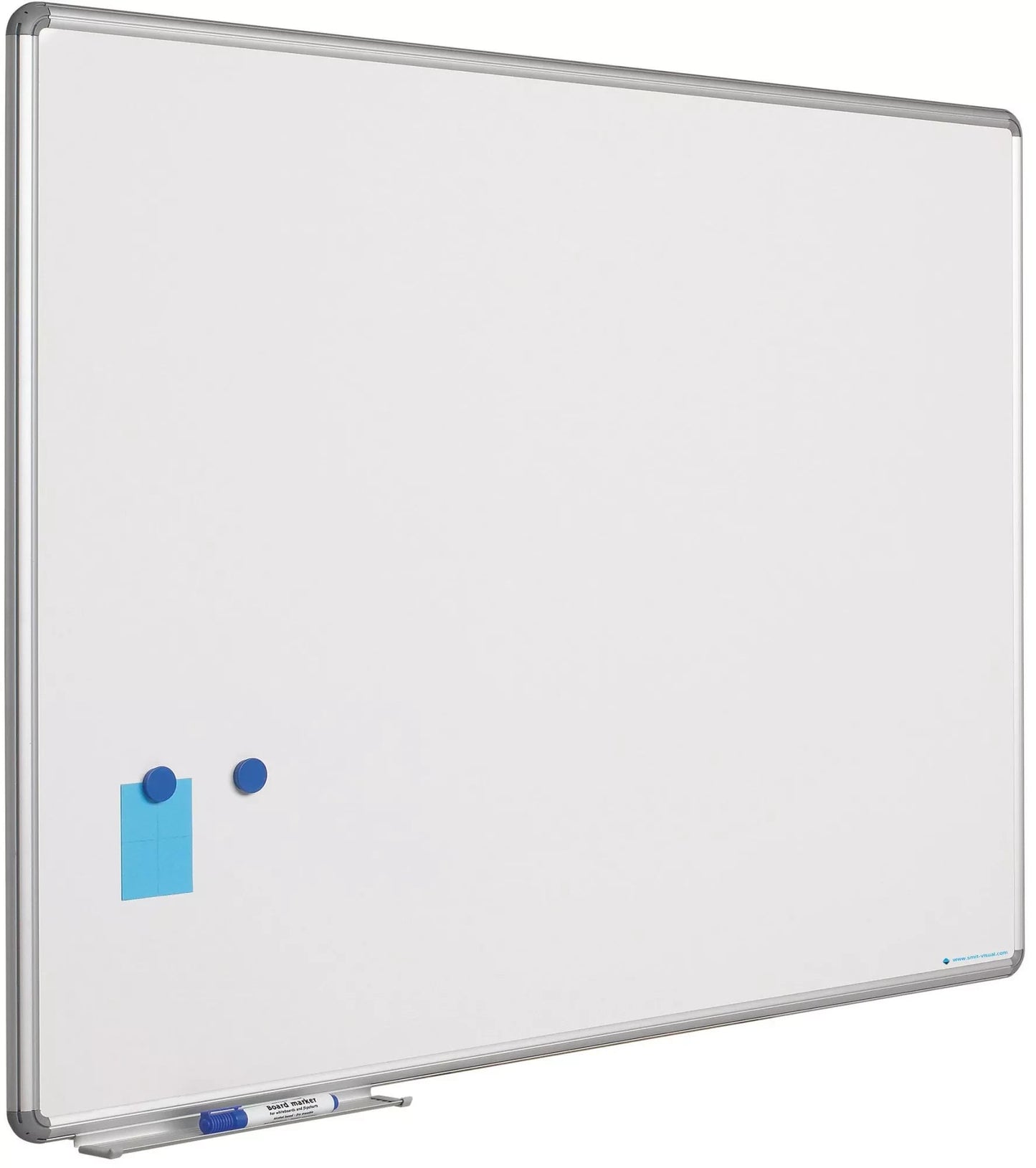 Whiteboard Petersen - Emaille staal - Wit - Magnetisch - 100x150cm Whiteboards