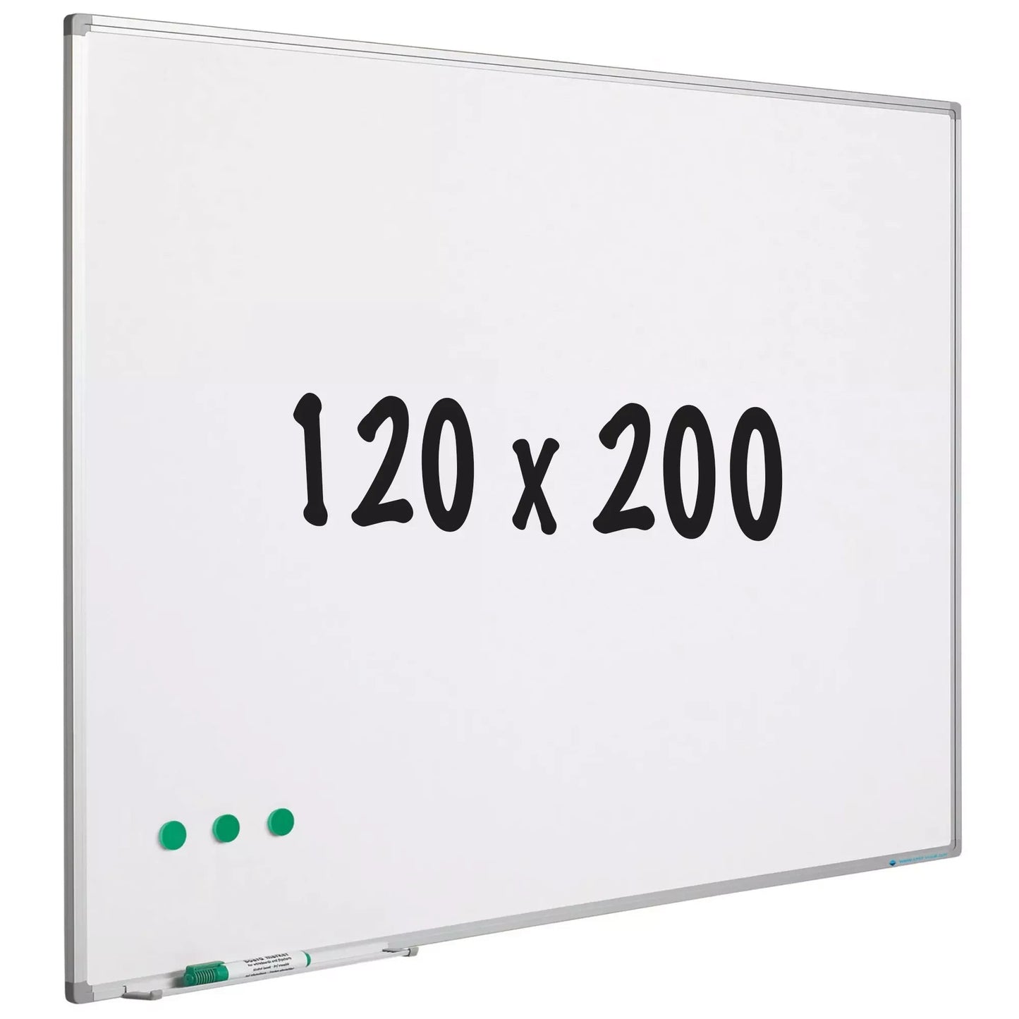 Whiteboard geëmailleerd staal Alex - Wit - Magnetisch - 120x200cm Whiteboards