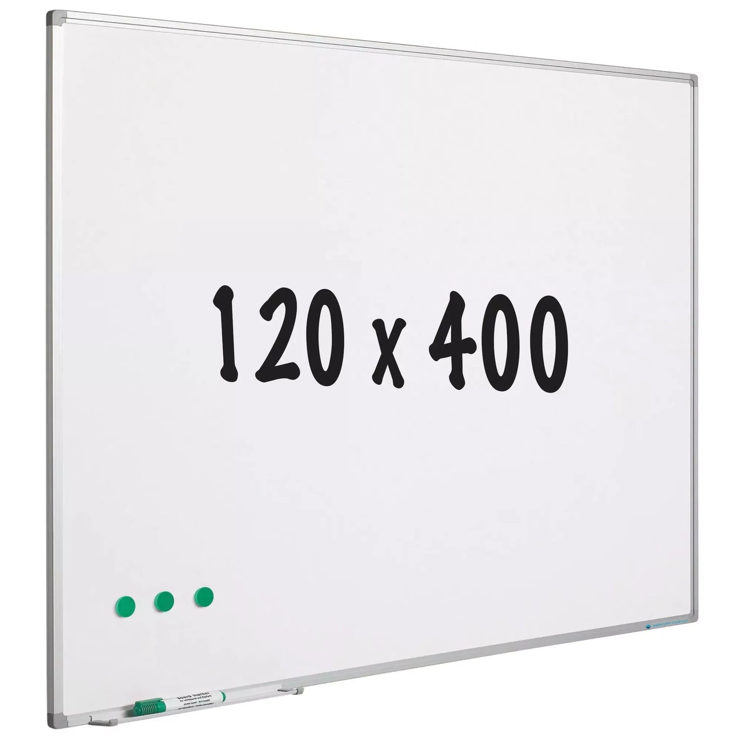 Whiteboard geëmailleerd staal Dixon- Wit - Magnetisch - 120x400cm Whiteboards