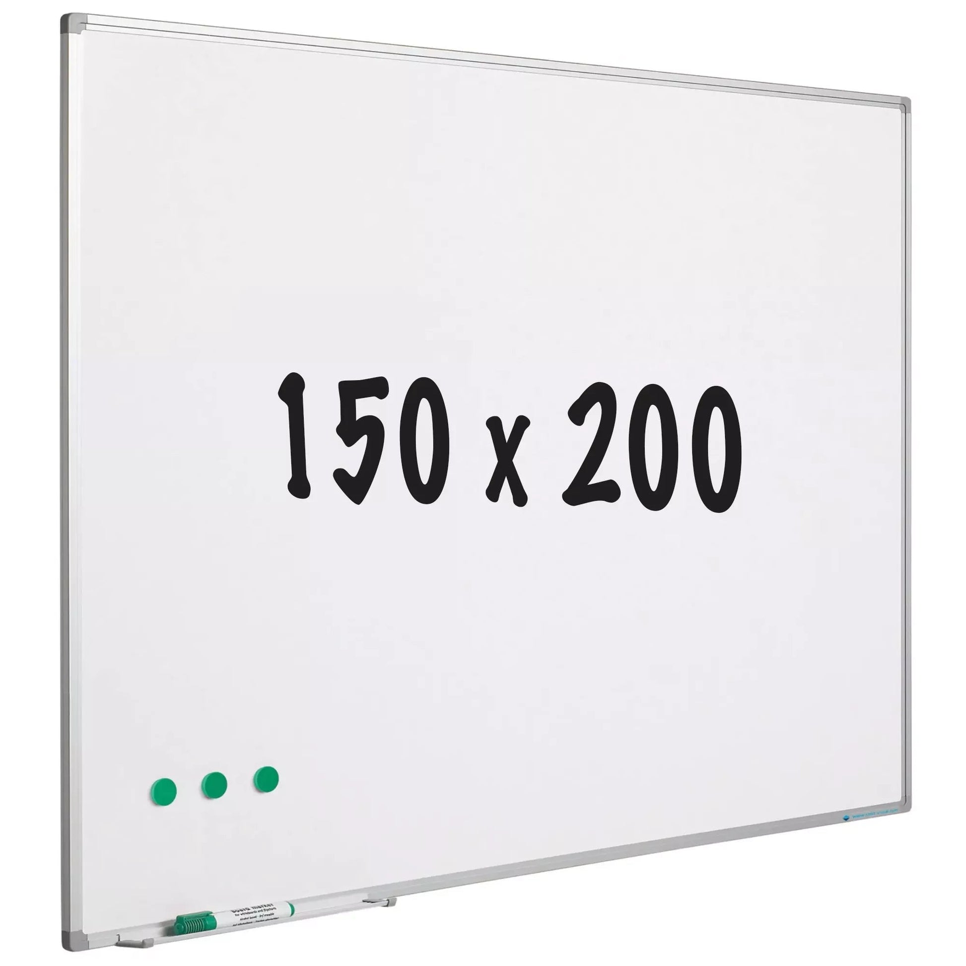 Whiteboard geëmailleerd staal Dominic - Wit - Magnetisch - 150x200cm Whiteboards