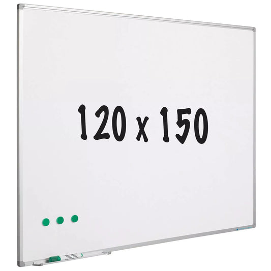 Whiteboard geëmailleerd staal Yong - Wit - Magnetisch - 120x150cm Whiteboards